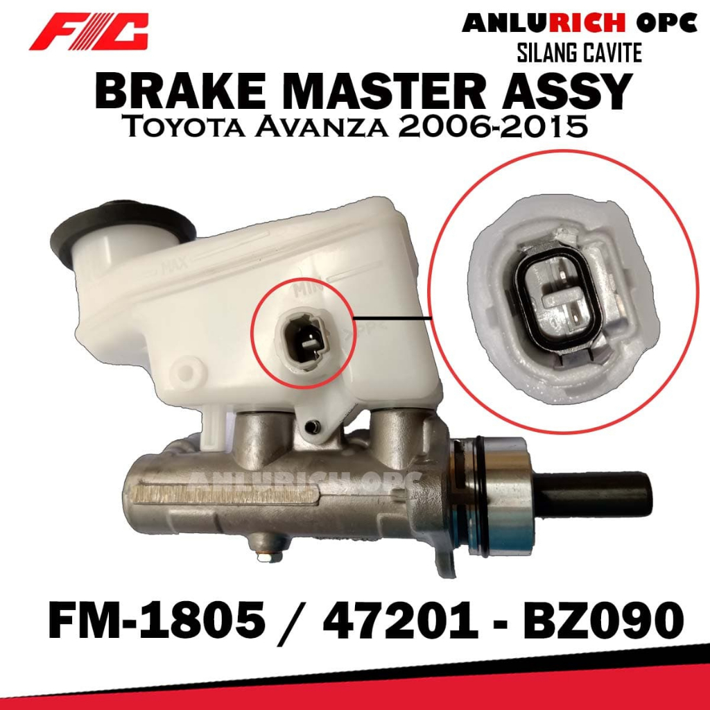 FIC BRAKE MASTER ASSEMBLY FOR Toyota Avanza 20062015 PART NO. FM1805 / 47201BZ090 Shopee