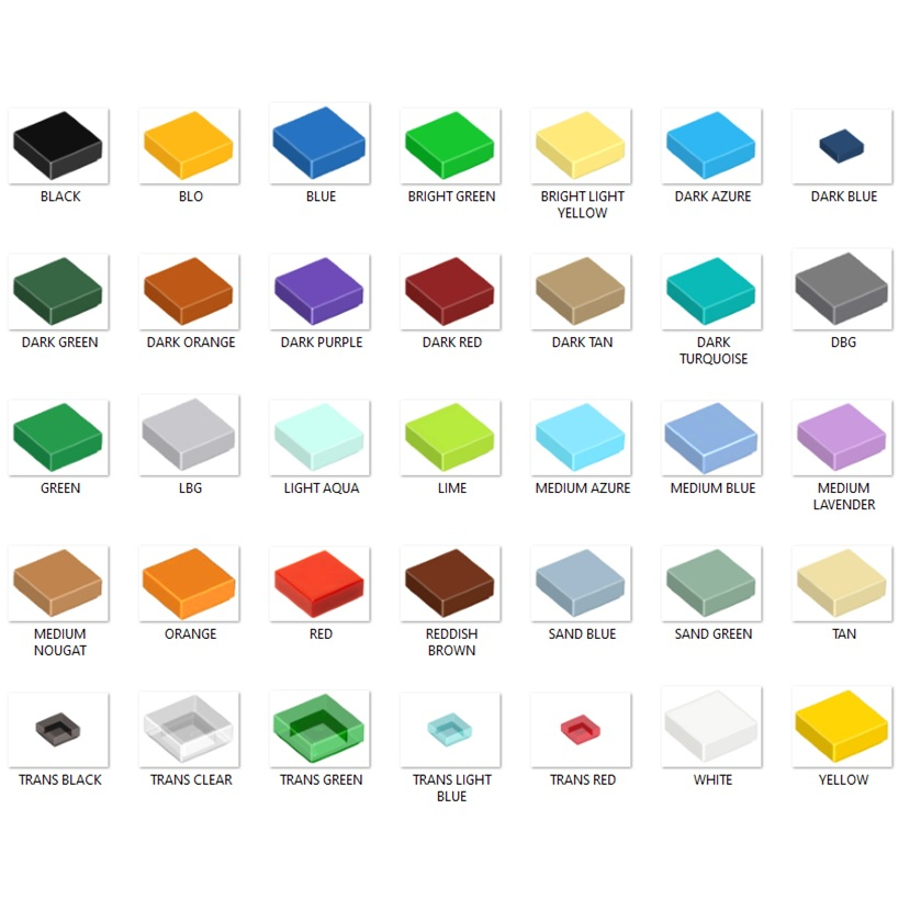 LEGO Part: Tile 1x1 (10 pieces per pack) | Shopee Philippines