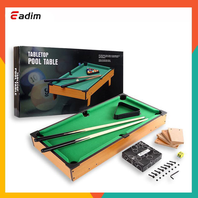 Billiard Table Set Wooden With Cue Stick Pool Table Set Mini Billiard Kids Gift Table Game