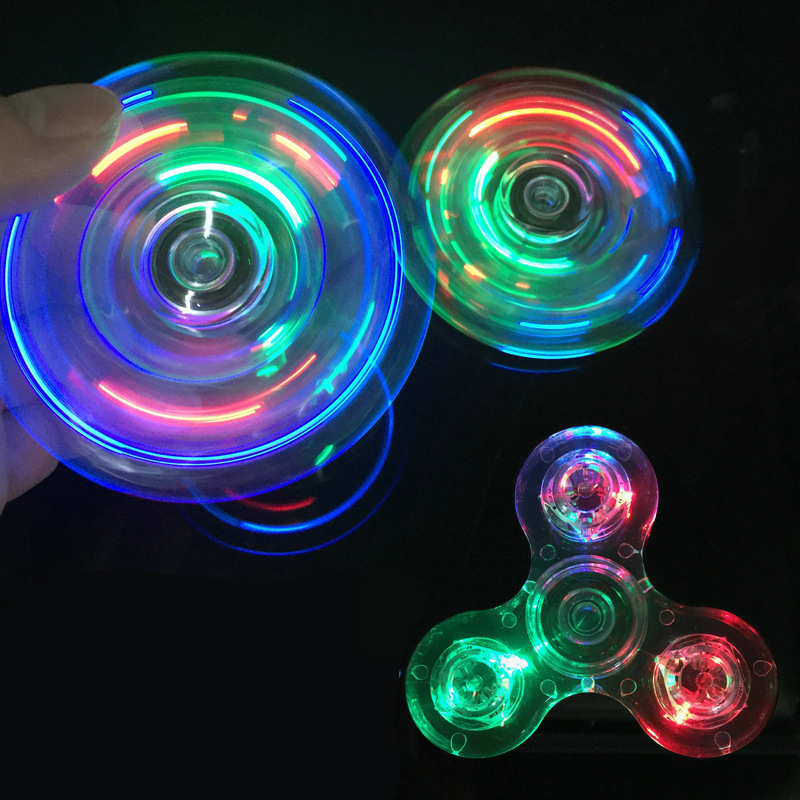 LED light Hand Spinner Finger Spinner Fingertip Gyro Fidget Spinner ...