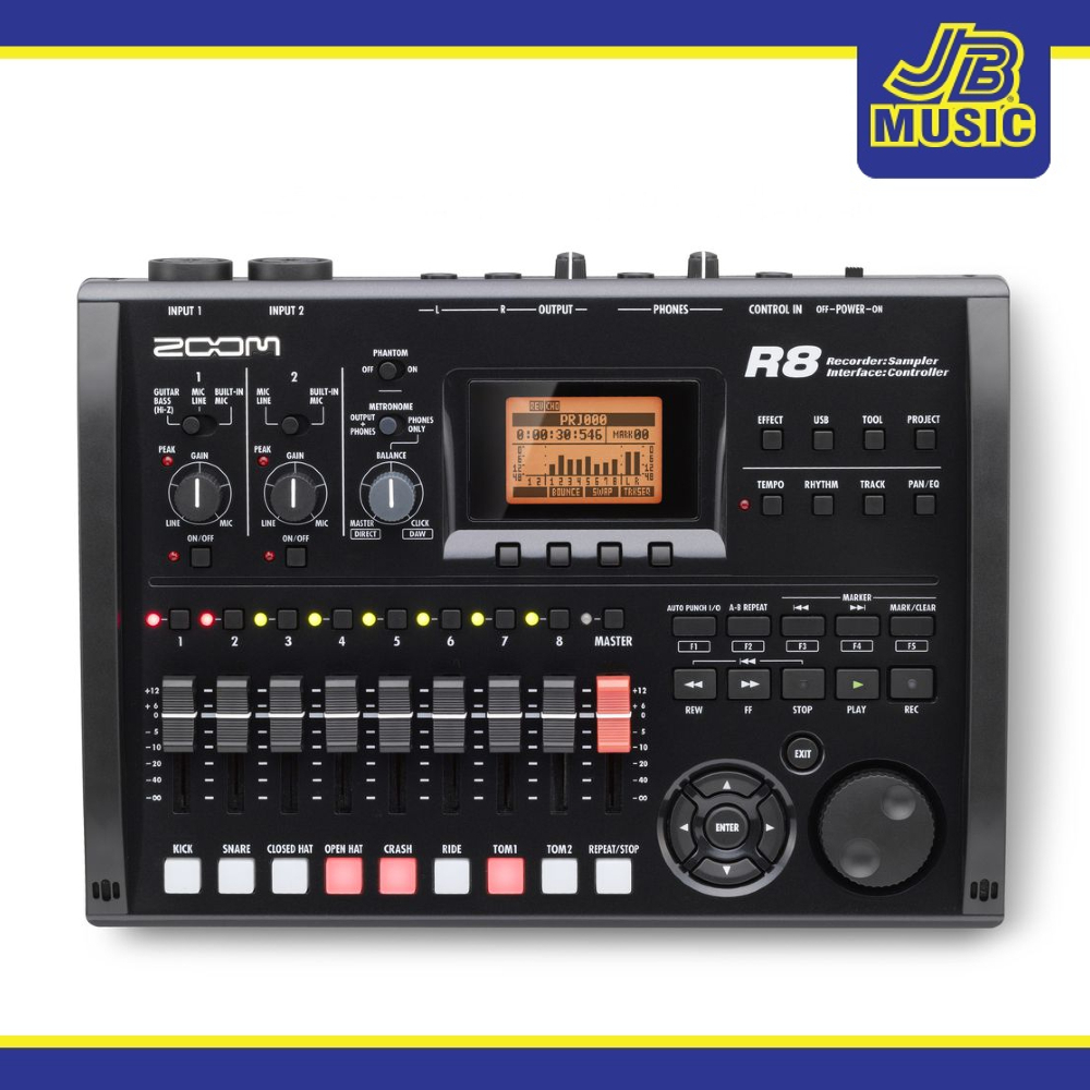 Zoom - R8 8-track SD Recorder , Interface, Controller,Sampler (Multi ...
