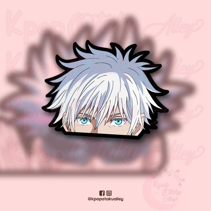 Satoru Gojo Jujutsu Kaisen Peeker Sticker Ver A Kpop Otaku Alley Stickers Shopee Philippines 1019