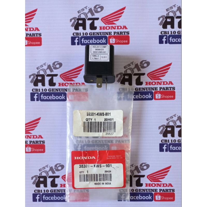 thumbnail image 2 of Honda CB CJ CL 250 360 K J G Indicator Relay – 3 Pin, 12V, Winker Relay, German Made, 38300-300-610P 2 of 3