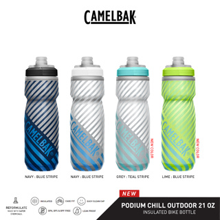 CamelBak Podium Chill Outdoor 21 oz Navy Stripe