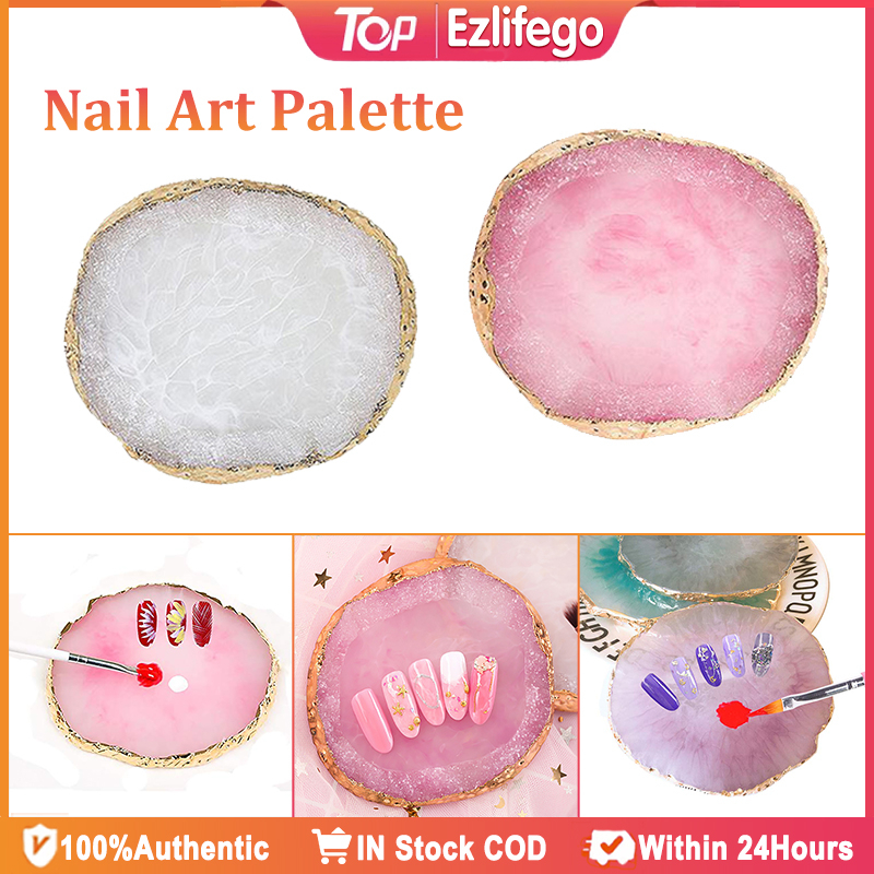 Creative Resin Nail Art Palette Nail Painting Mixed Color Palette Color