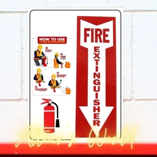 Business Signages How To Use Fire Extinguisher Signage Laminated Safety Signages Sticker 6093