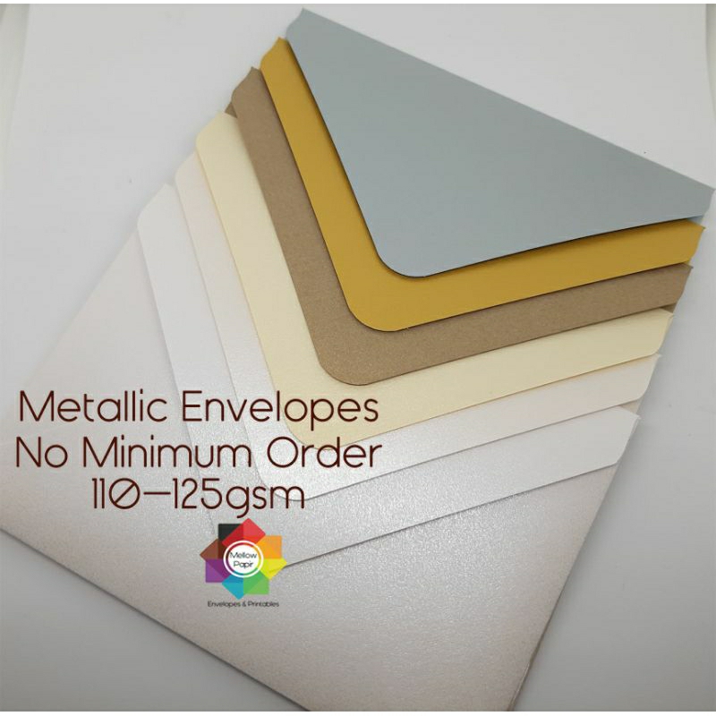 Metallic Envelopes for Invitaions 3R | 4R | 5R (Part 1) | Shopee ...