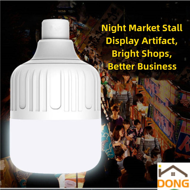 LED Emergency Bulb Light Outdoor Charging Light Bulb Place Floor Stall