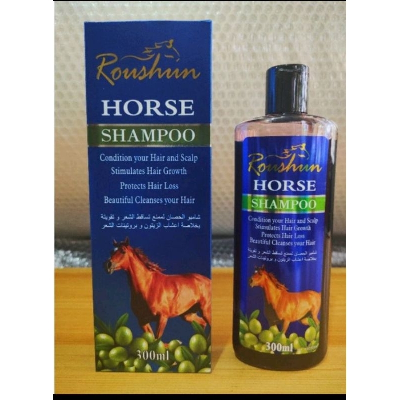Horse Shampoo Hair Growth, Pampakapal ng Buhok (Roushun) 300ml Shopee