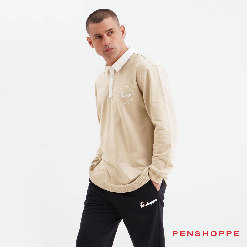 Penshoppe long sleeve polo best sale