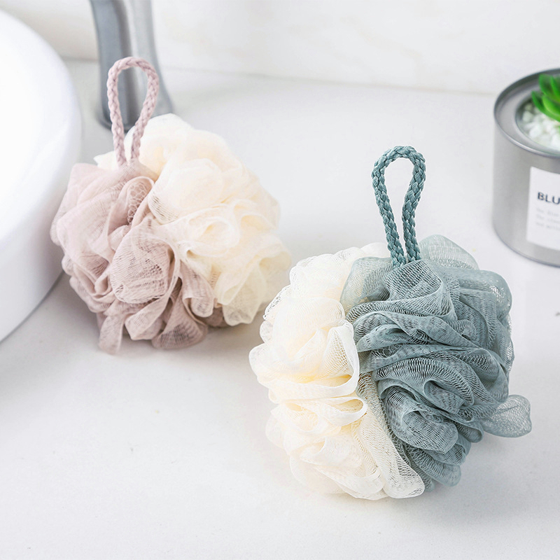 High Quality Shower loofahs Bath Ball Flower Rub Body Scrub mesh loofah ...