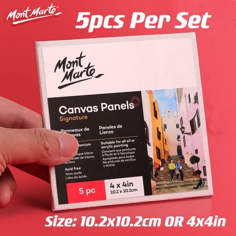 Mont Marte Canvas Panel 5pcs Set Shopee Philippines