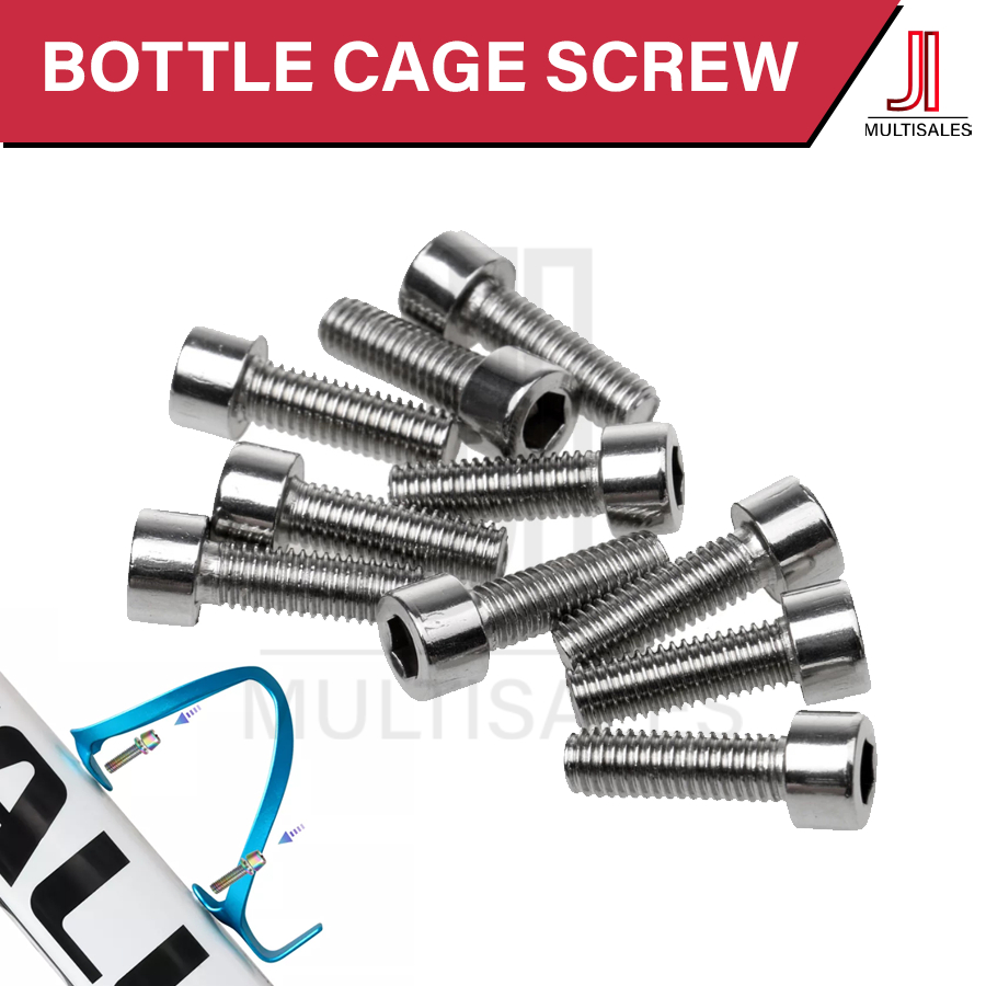(1 PC) Bicycle Cage Bolts Bottle Hex Tapping Screw Mountain Road Bike MTB  Cage Rack Holder Screw
