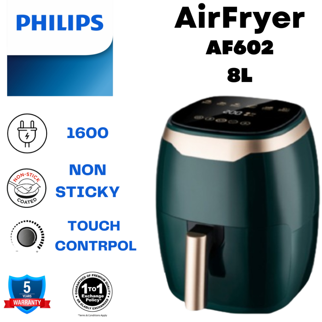 【Fast Ship】8 Litre Air Fryer Large HighCapacity Air Fryer AF602D