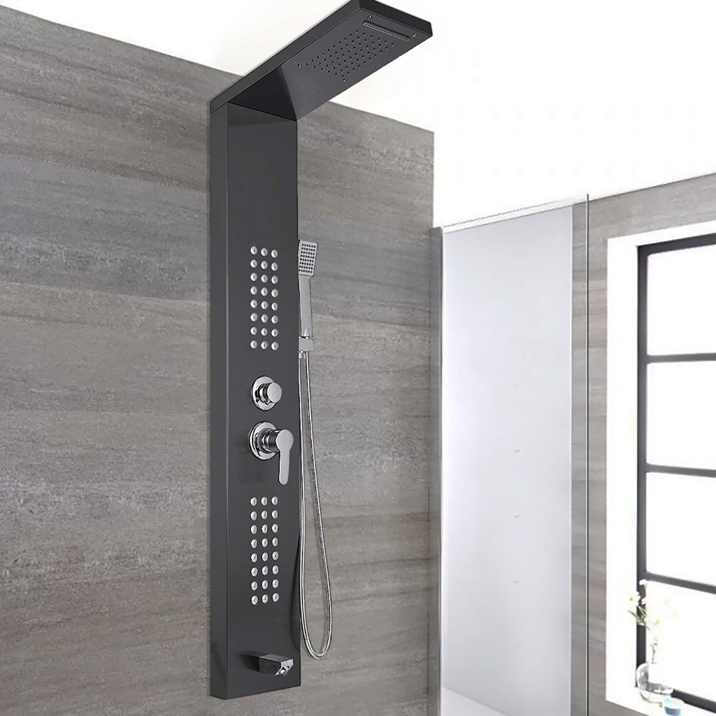 5in1 Shower Panel Stainless / Shower Panel Stainless Steel with 5 ...