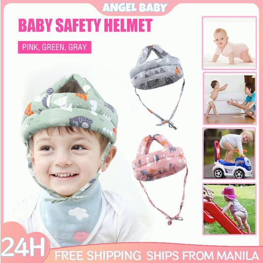 COD Baby Safety Helmet Head Protection Headgear Toddler Anti-fall Pad  Infant Learn To Walk Crash Cap