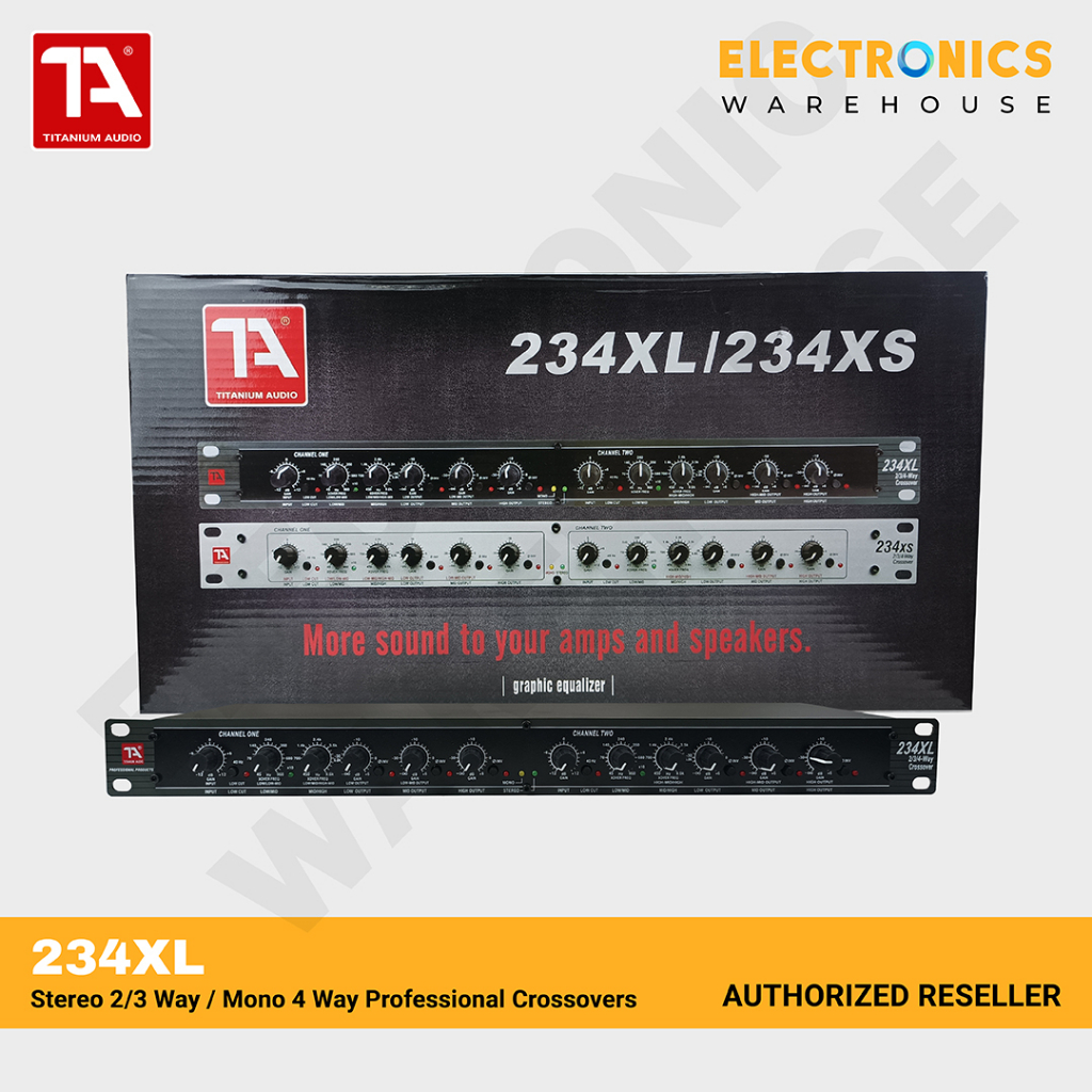 234Xl Crossover Professional Stereo 2/3 Way Mono 4 Way Crossover For