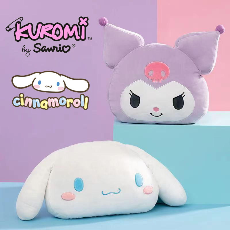 37cm Kawaii Kuromi Cinnamoroll Sofa Plushie Pillow Miniso Sanrio Stuff