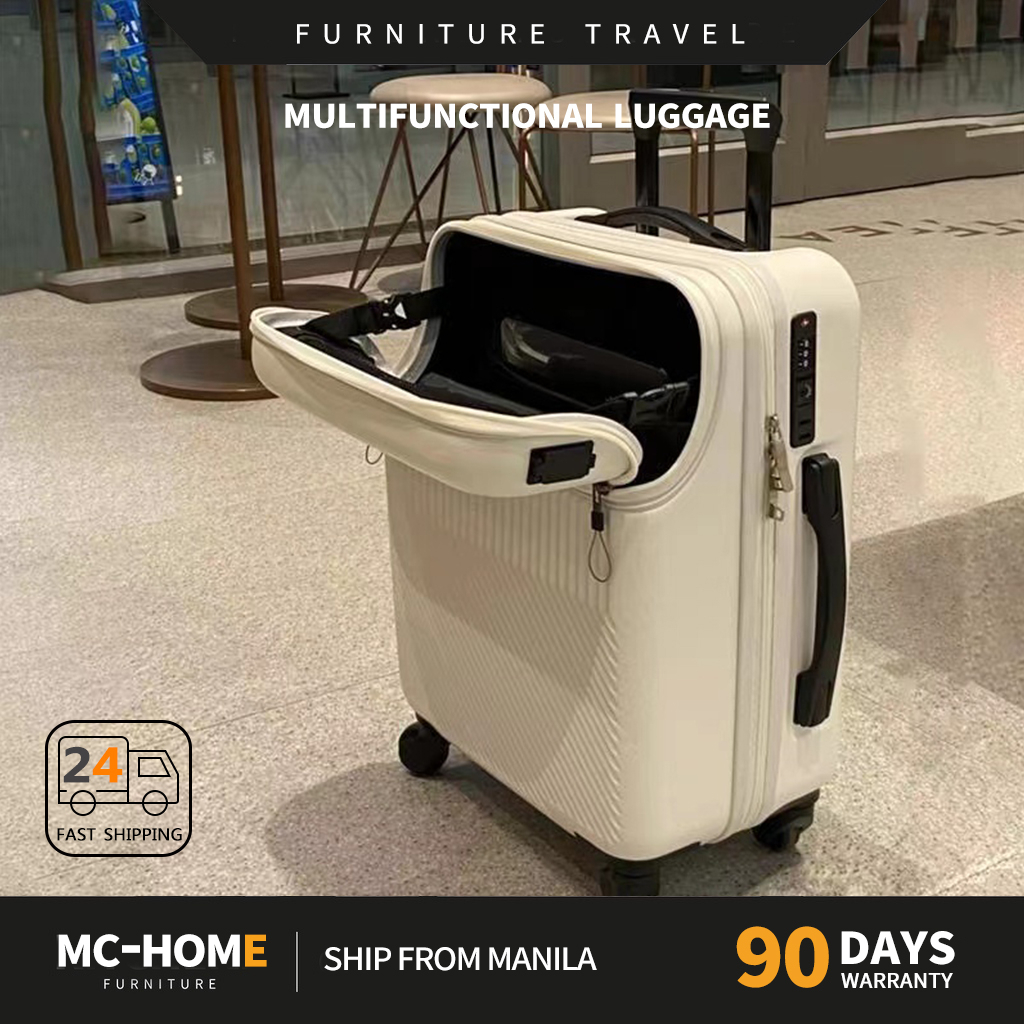 MC-Japanese-Style suitcase USB charging luggage small trolley suitcase ...