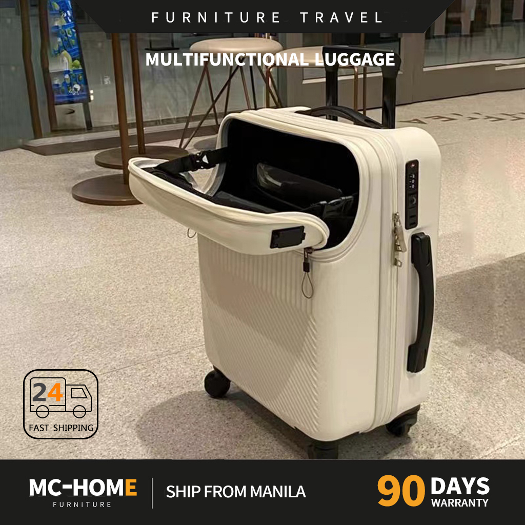 MCJapaneseStyle suitcase USB charging luggage small trolley suitcase