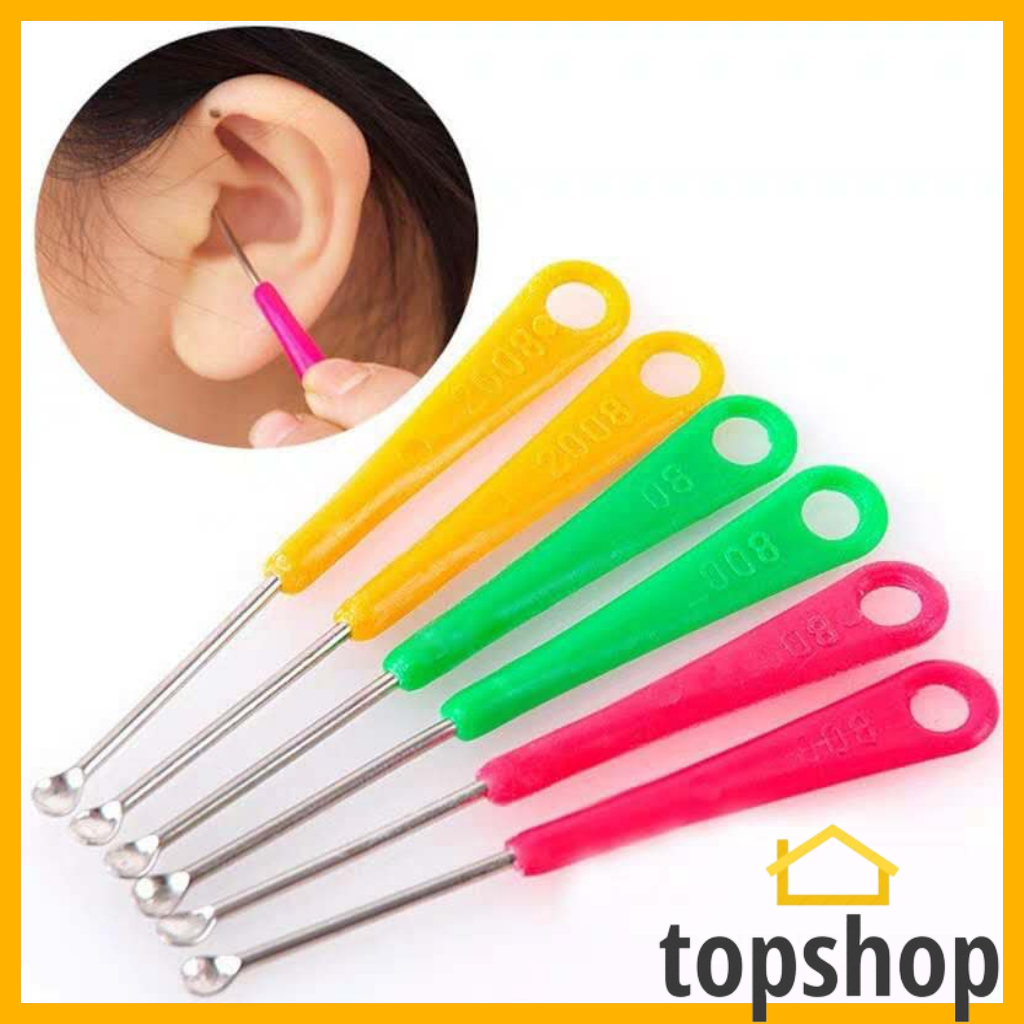 1pcs Colorful Ear Picks Earwax Remover Stainless Steel Ear