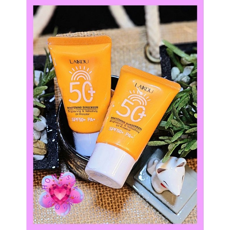 LAIKOU Waterproof Whitening Suncreen SPF 50+ PA+ Cream 30g | Shopee ...