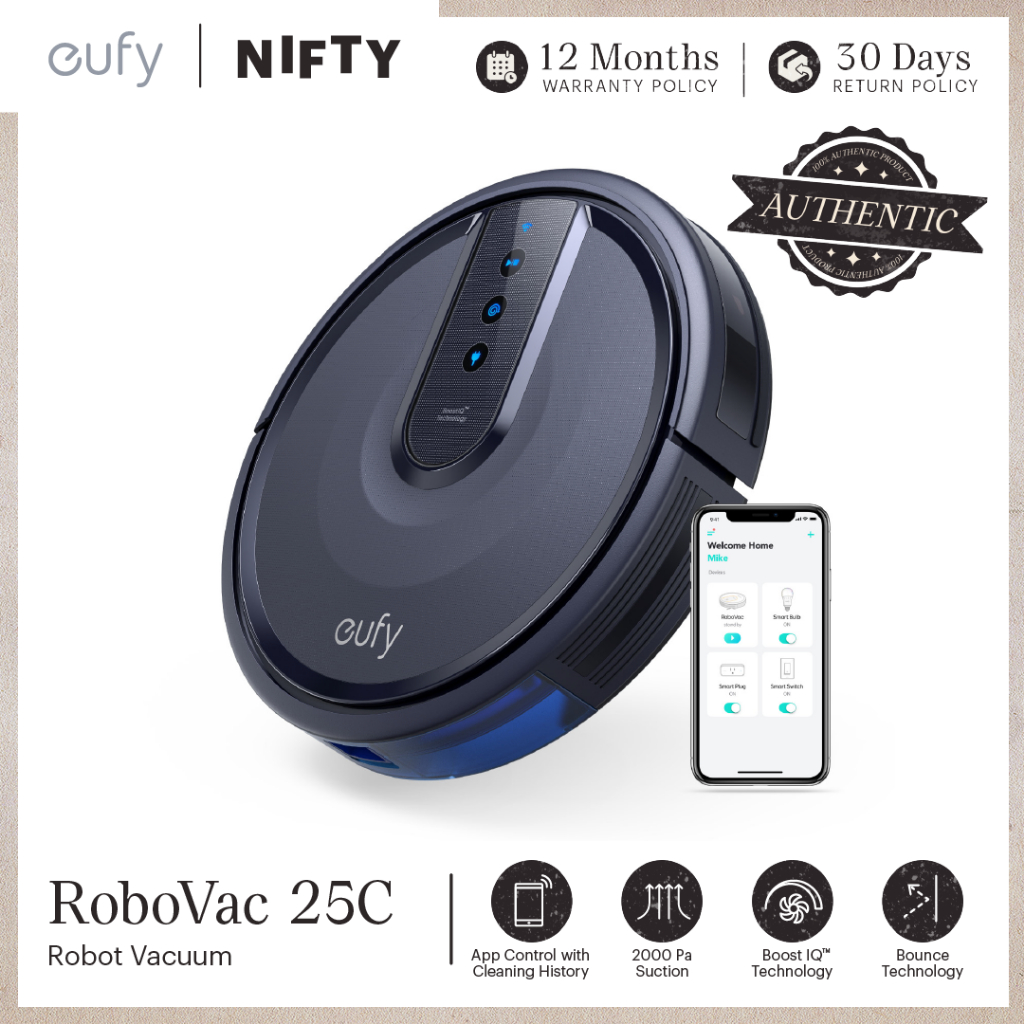 eufy by Anker RoboVac 25C, Robot Vacuum Cleaner, Pet Hair Cleaner