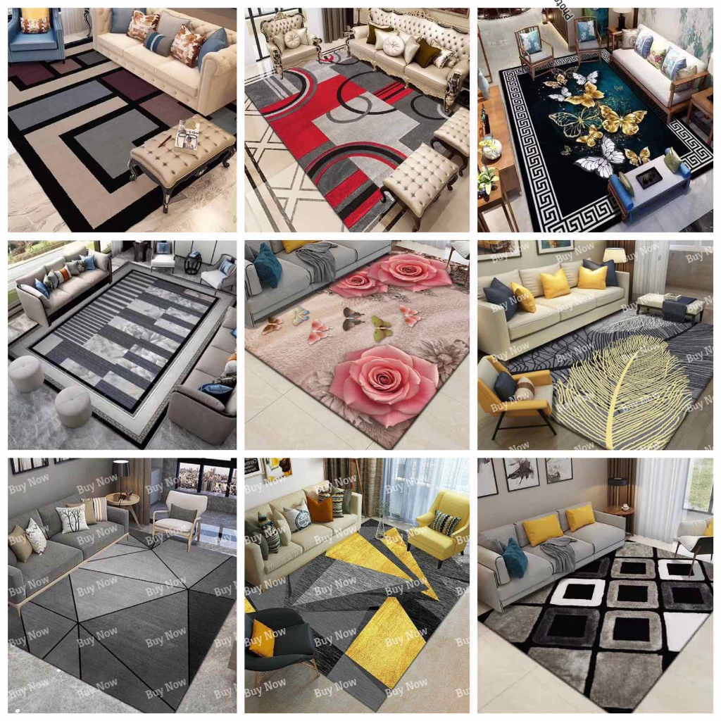 150x180cm Living Room Carpet Large Home Decor Carpet Rug | Shopee ...