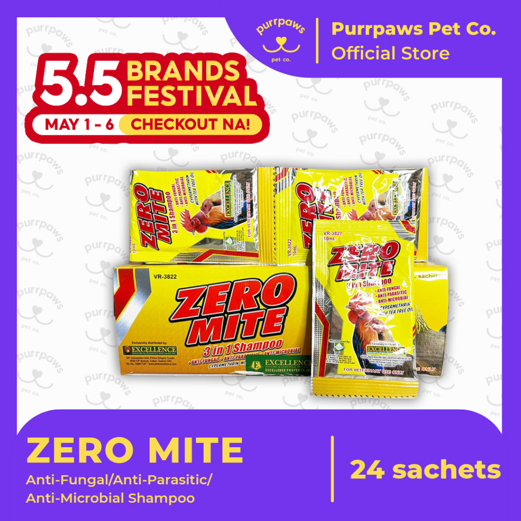 ZERO MITE 3in1 Shampoo (24 sachets) Shopee Philippines