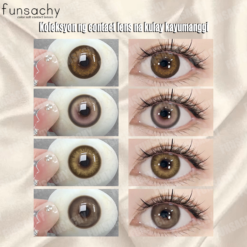 Natural Soft Contact Lens, Chromatic Lenses 1 Year Look Brown Contact ...