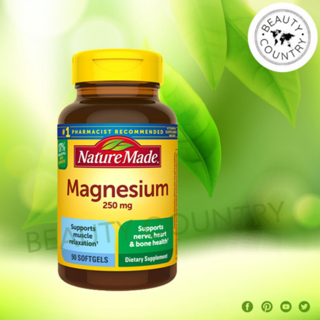 Beauty Country | Nature Made, Magnesium, 250 Mg, 100 Tablets Essential ...