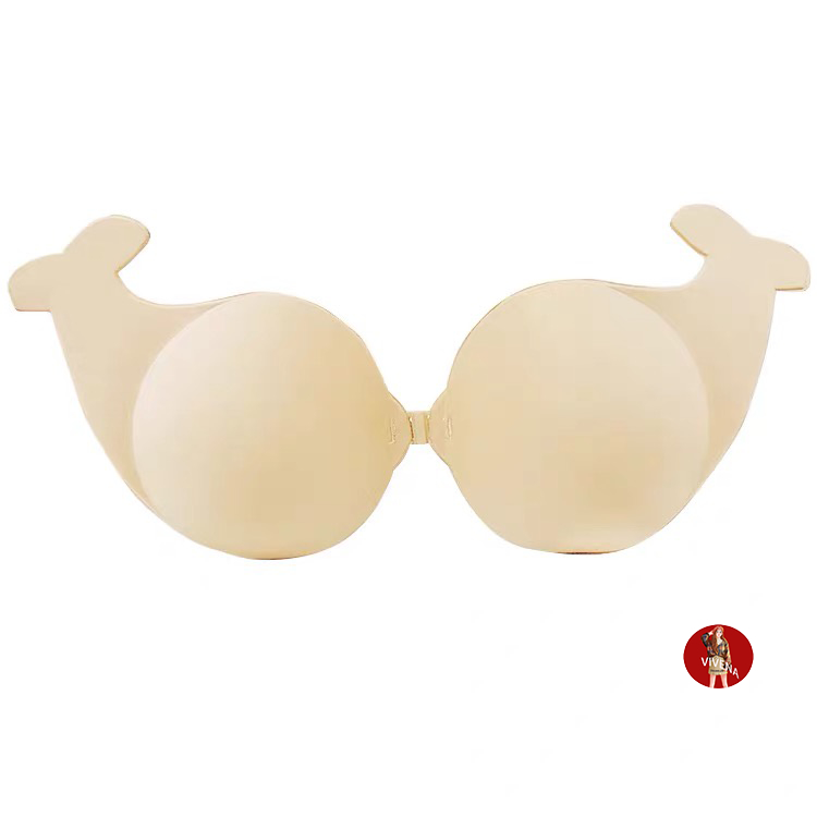 VIVENA New Fashion Silicone Bras Chest Sticker Strapless Nipple pad Bra ...