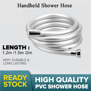 1.5/2m PVC Handheld Shower Hose GI/2 Universal Interface High