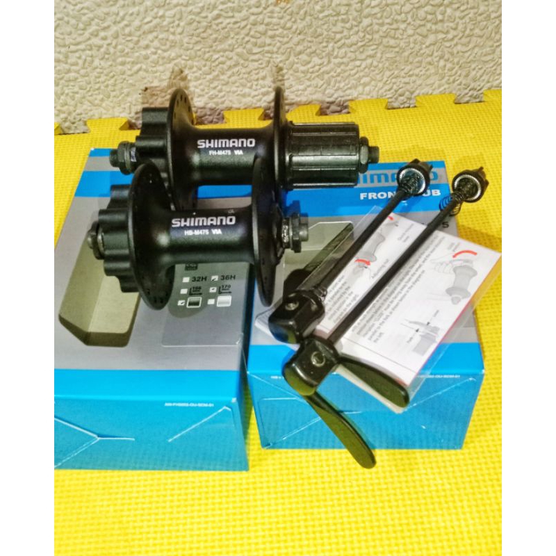 Shimano DEORE M475 Bolt type Front and Rear Hubs | Shopee Philippines