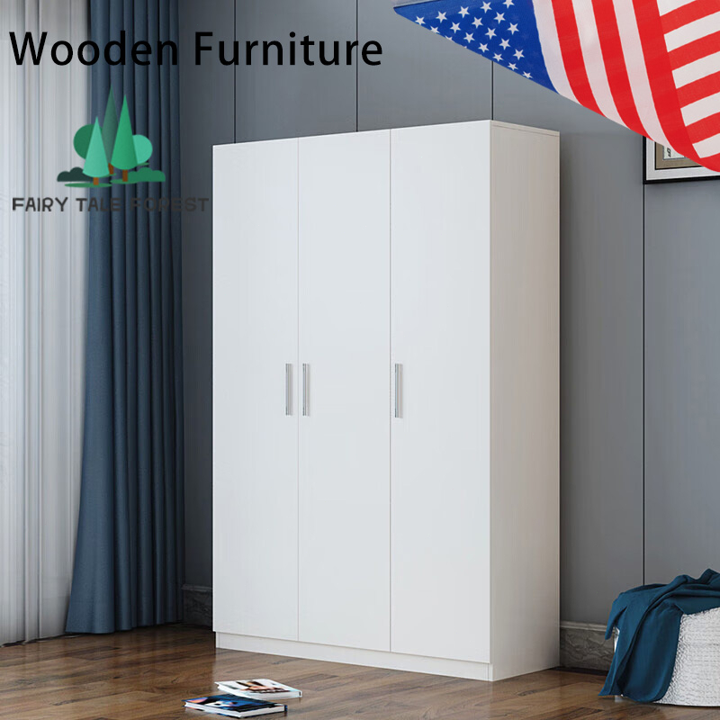FAIRYTALEFOREST For Clothes Wooden 3 Doors White Multi