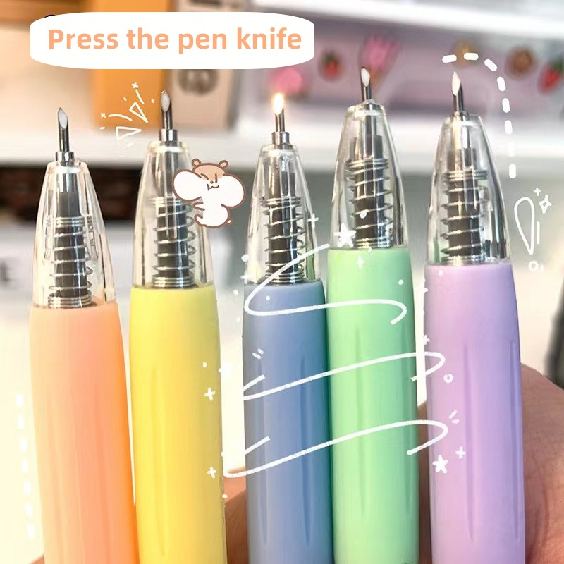 Press the pencil knife, paper cutting utility knife, portable hand ...