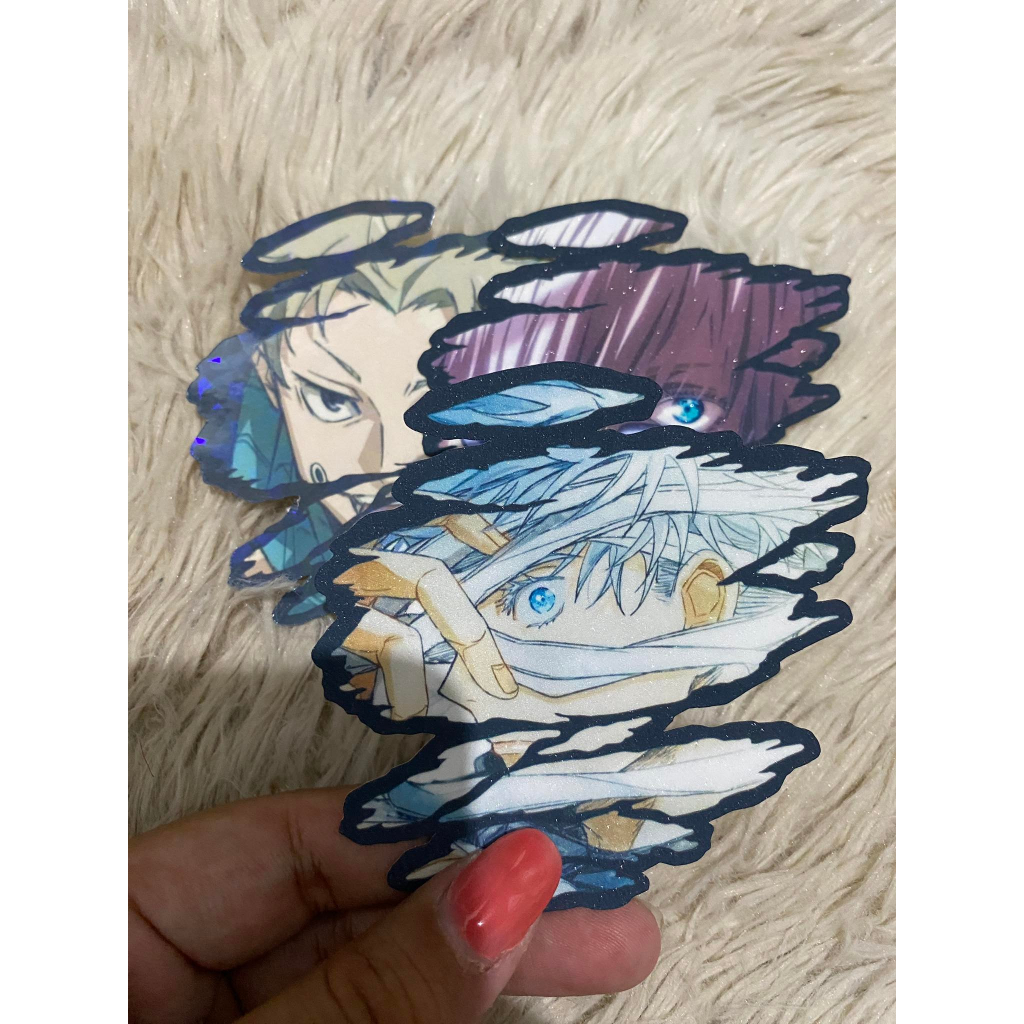 Leaf And Bean Cracked Peeker Jujutsu Kaisen Stickers Waterproof Vinyl Stickers Shopee 9404