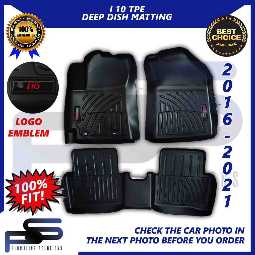 TPE Deep Dish Matting for Hyundai I10 2016 2020 High Quality OEM