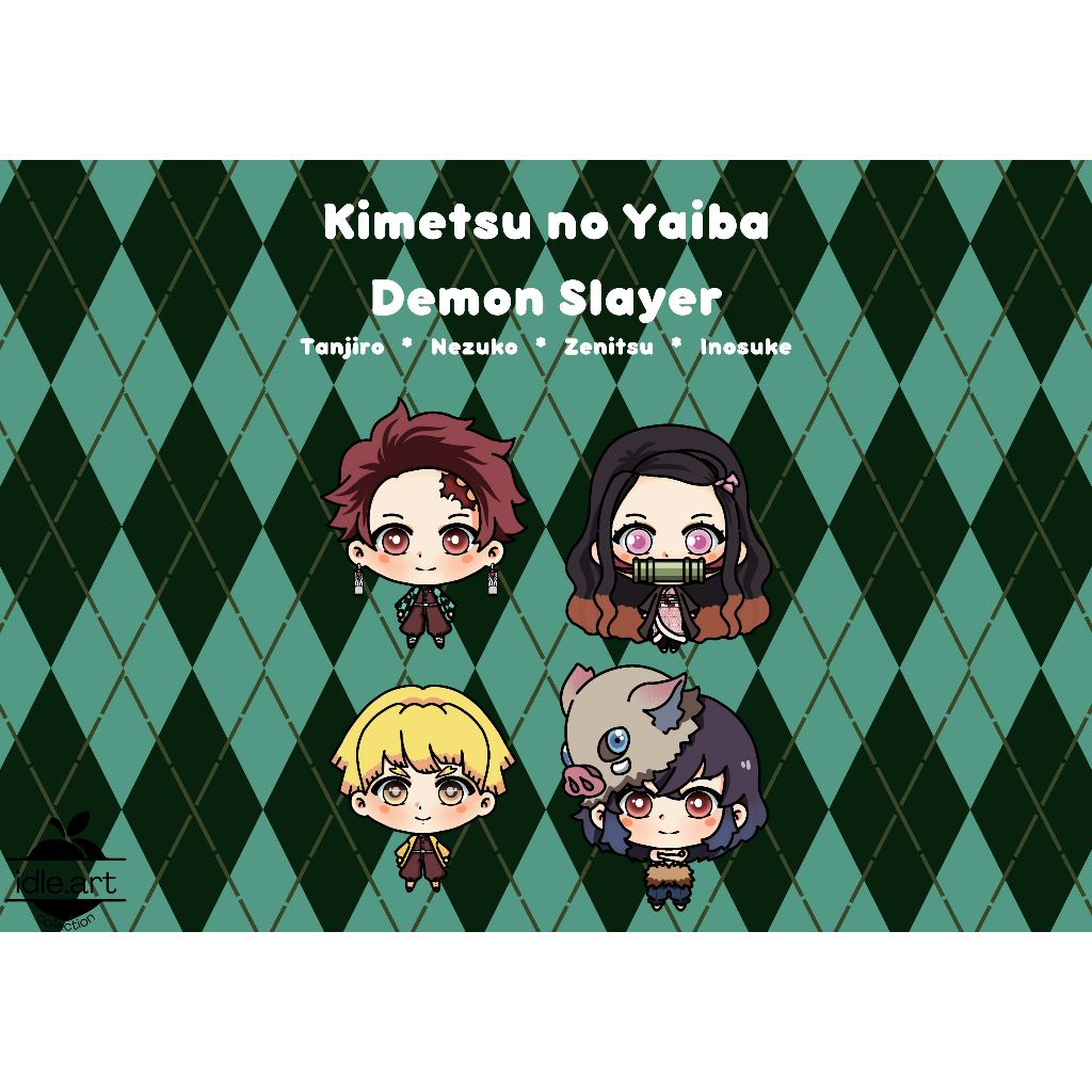 Kimetsu No Yaiba/Demon Slayer Characters Sticker Pack B | Shopee ...