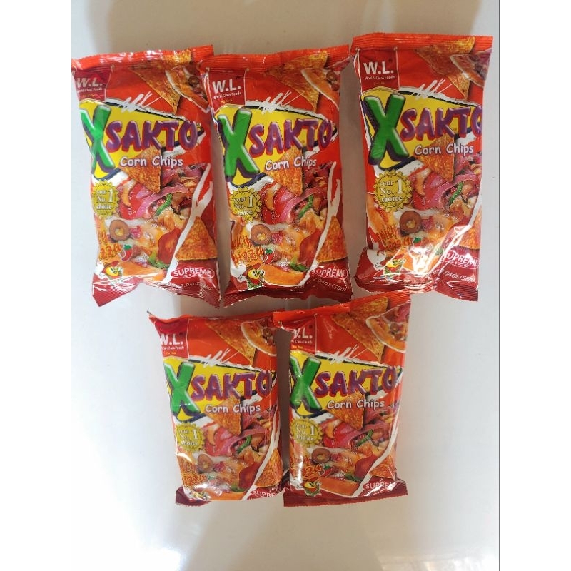 5 Packs XSakto Corn Chips Jumbo Spicy Pizza Shopee Philippines