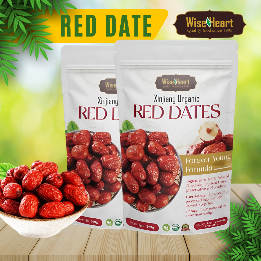 Red Date No Sugar Fresh Red Dates Original Dried Jujube Red Dates 100 Organic 200g Shopee