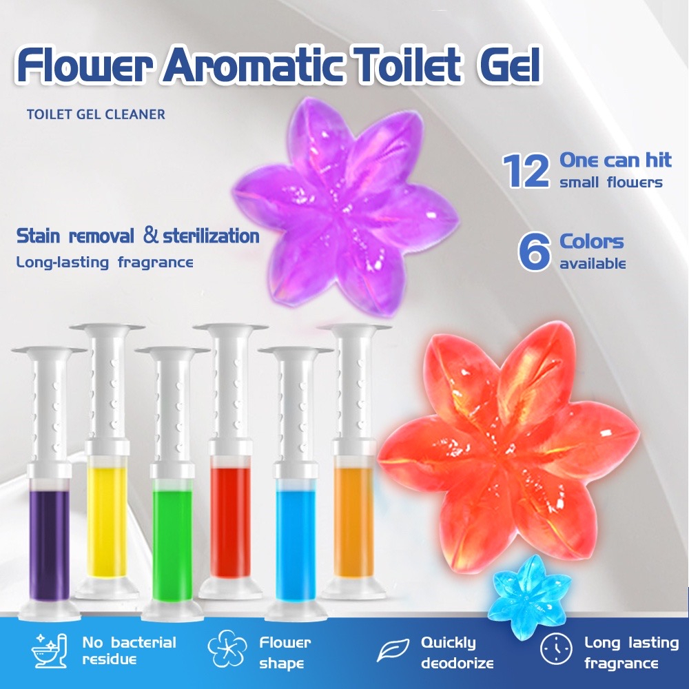 Toilet Flower Gel Natural Fragrance Deodorant Toilet Cleaner Shopee