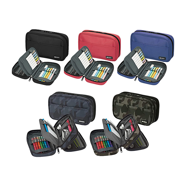 Lihit lab. A7555131 LIHIT LAB Zipper Pen Case Double 7.9 x 2.8 4.7" Green Shopee Philippines