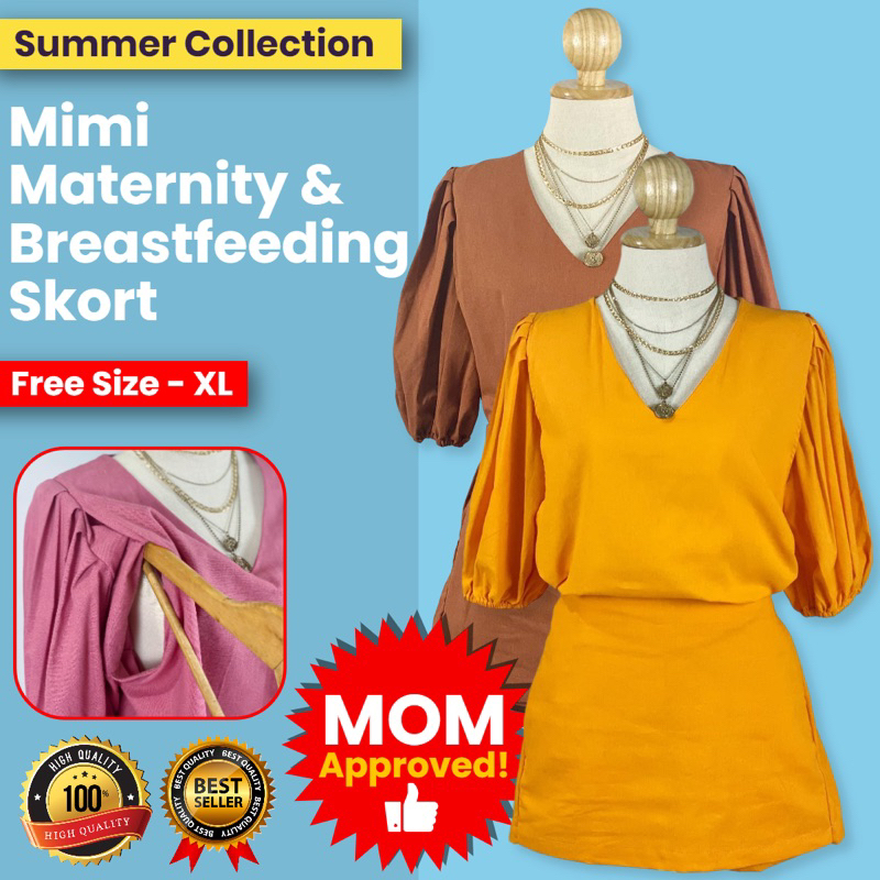 RiRi’s World| Mimi Breastfeeding Skort Coordinates Bf Skort Set Nursing ...