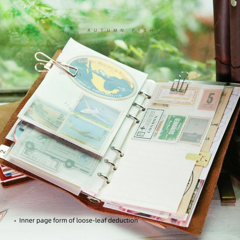 A6 Creative Marbled Hand Binder Ledger macaron binder photocard binder ...