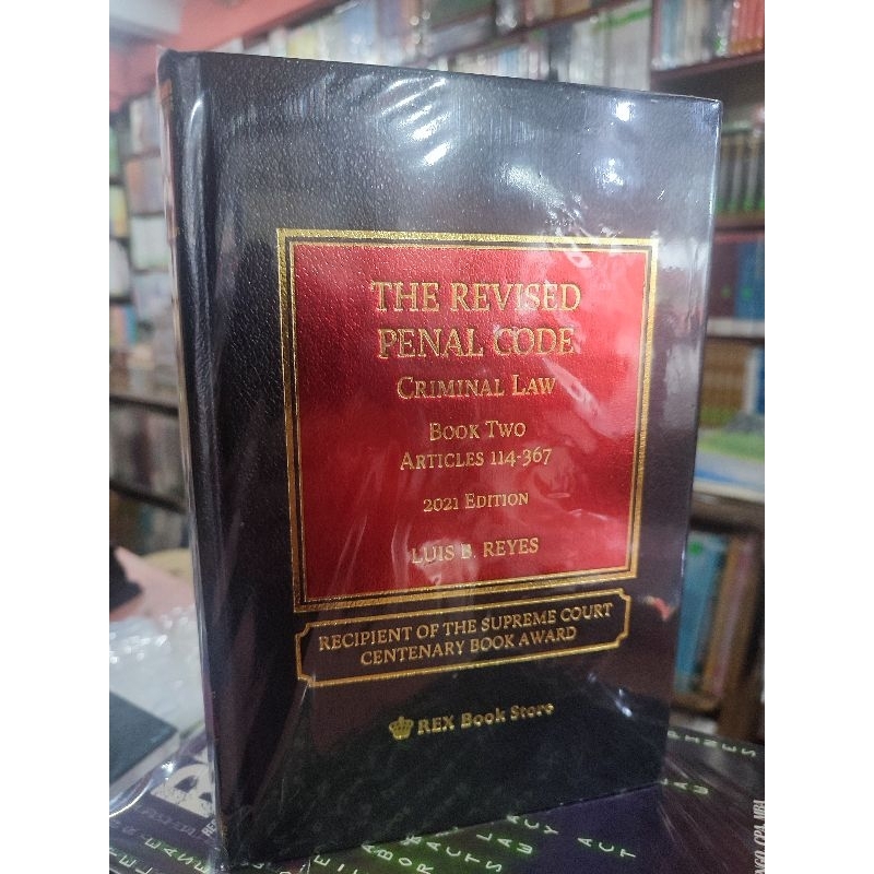 The Revised Penal Code Criminal Law Book 1 And 2 By Reyes Shopee