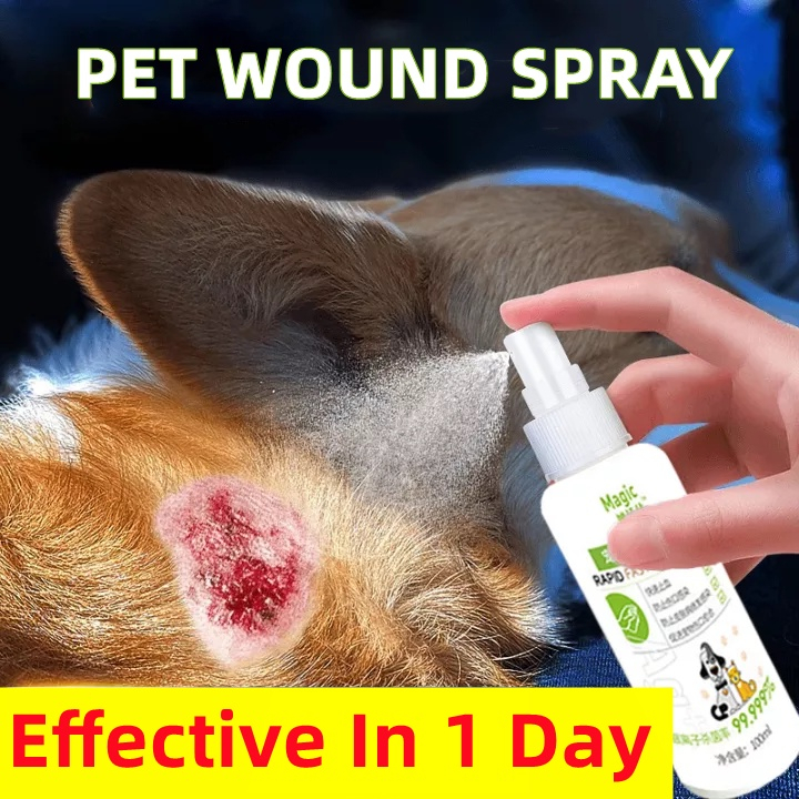 Wound spray for dogs cats Heal fresh wounds, Dry wounds, Fungal