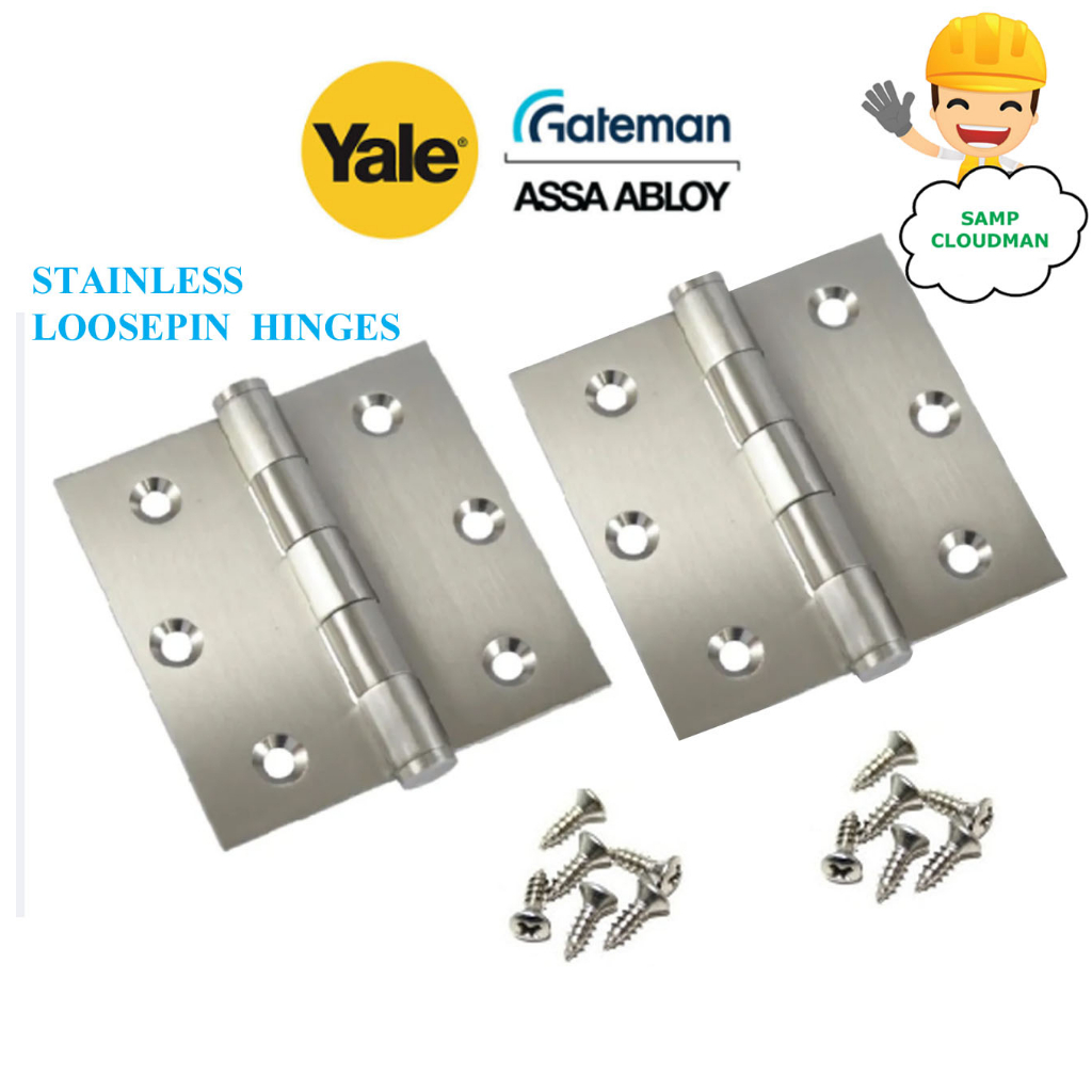Gateman Yale Stainless Loose pin Hinges 3 x 3 2.0mm Korea Loosepin