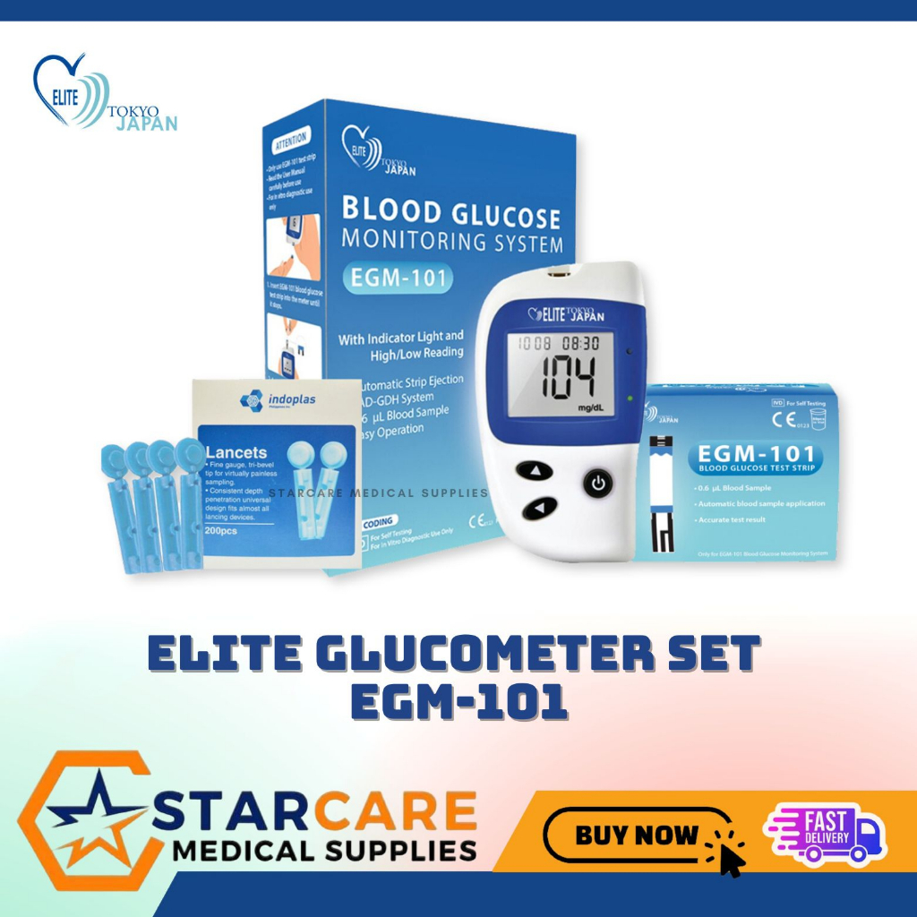 ELITE Blood Glucose Meter / Monitoring System EGM101