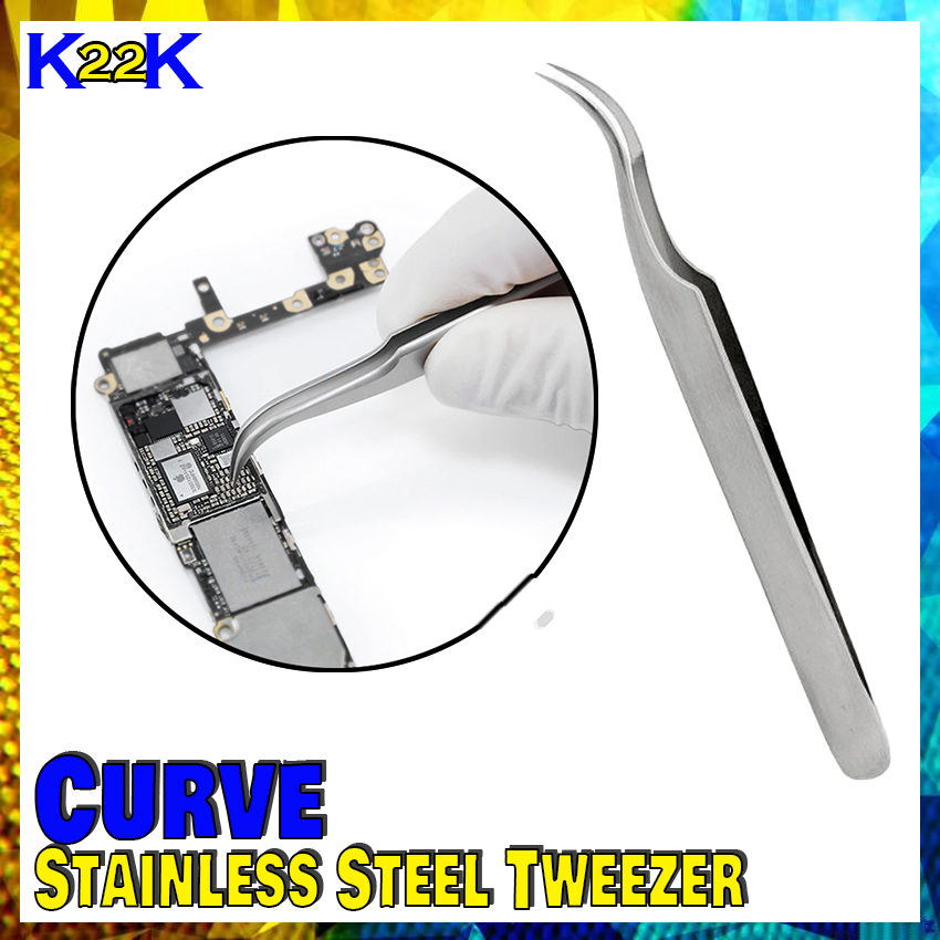 Stainless Steel Hobbyist Electronic Tweezers Repair Precision Assembly